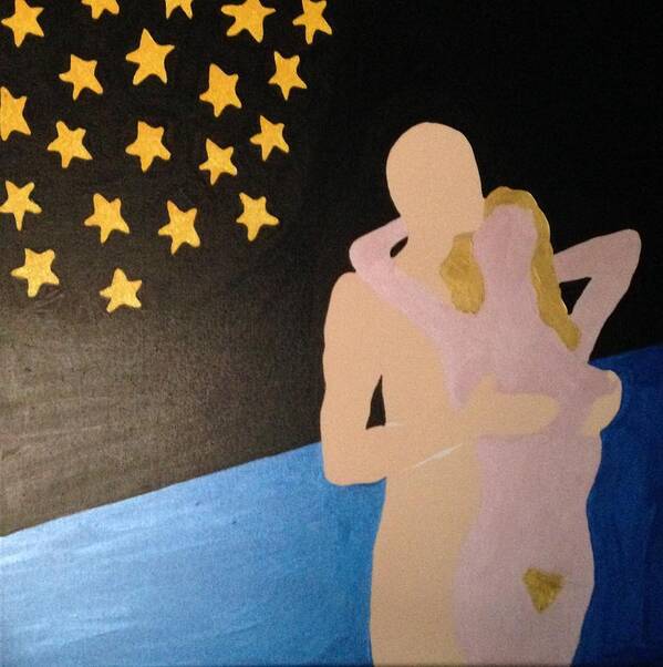 Stars Art Print featuring the painting Dreams #1 by Erika Jean Chamberlin