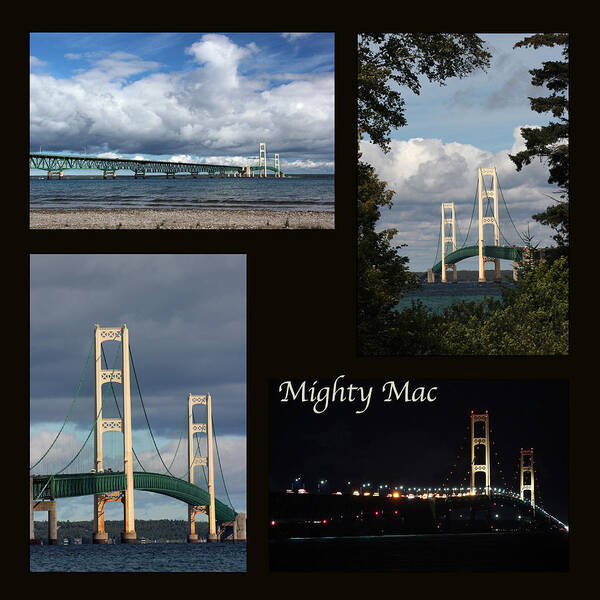 Bridge Art Print featuring the photograph Mighty Mac by Mary Bedy