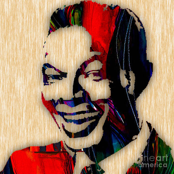 Nat King Cole Art Print featuring the mixed media Nat King Cole Collection #1 by Marvin Blaine