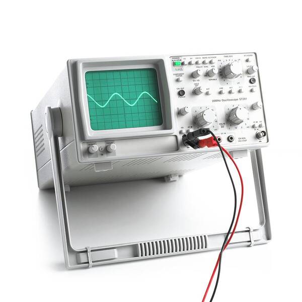 electronic wave. sound frequency wave. oscilloscope digital waveform signal  on green screen illustration. Generative AI Stock Illustration | Adobe Stock