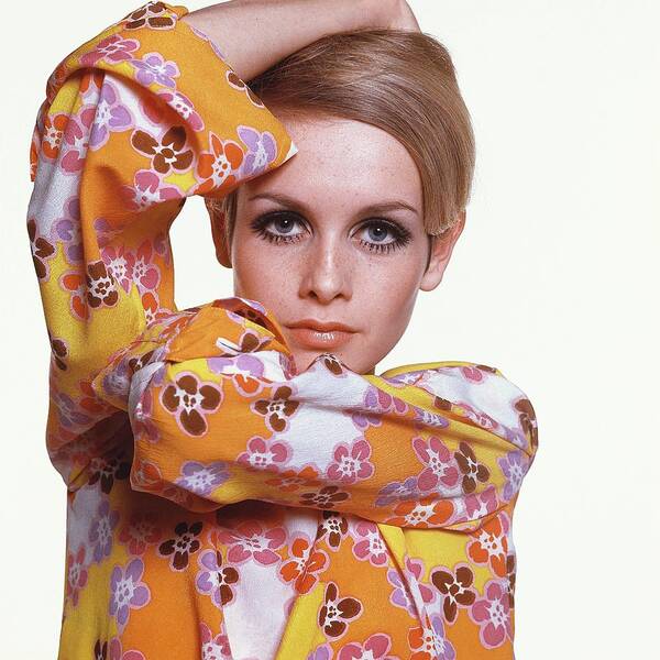 Personality Art Print featuring the photograph Portrait Of Twiggy #1 by Bert Stern