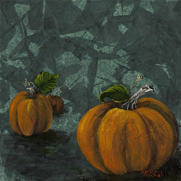 Still Life Art Print featuring the painting Pumpkin Patch by Darice Machel McGuire