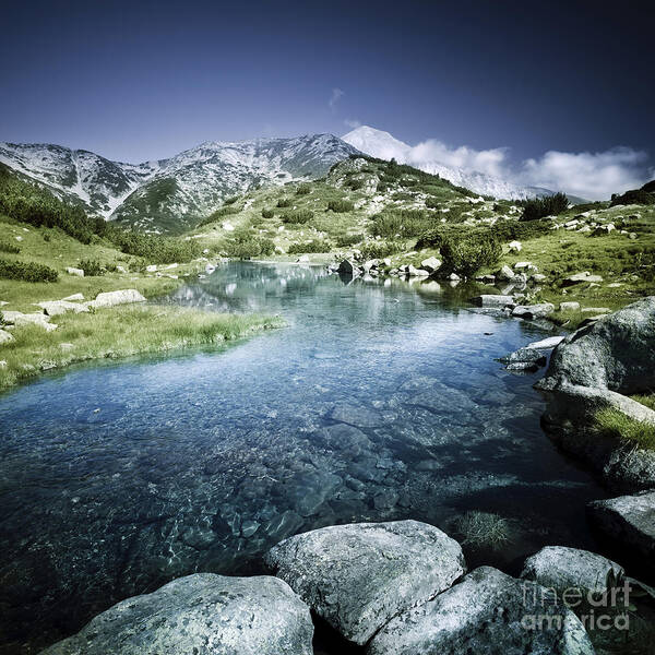 Bulgaria Art Print featuring the photograph Ribno Banderishko River In Pirin #1 by Evgeny Kuklev