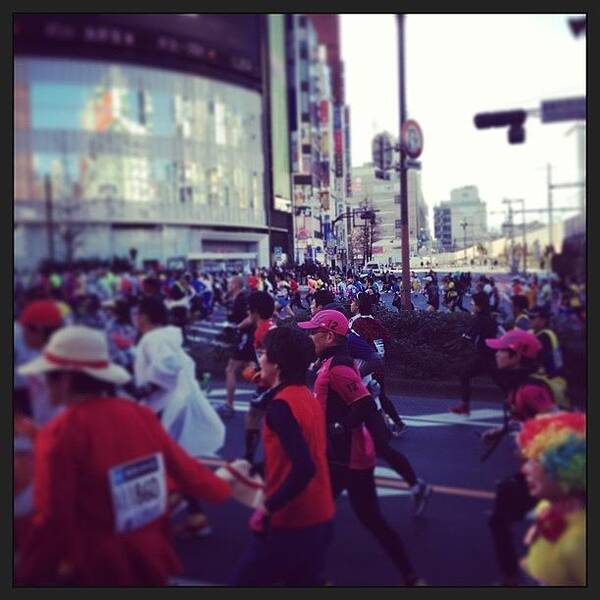 Tokyo Art Print featuring the photograph #tokyo #tokyo Marathon #1 by Tokyo Sanpopo