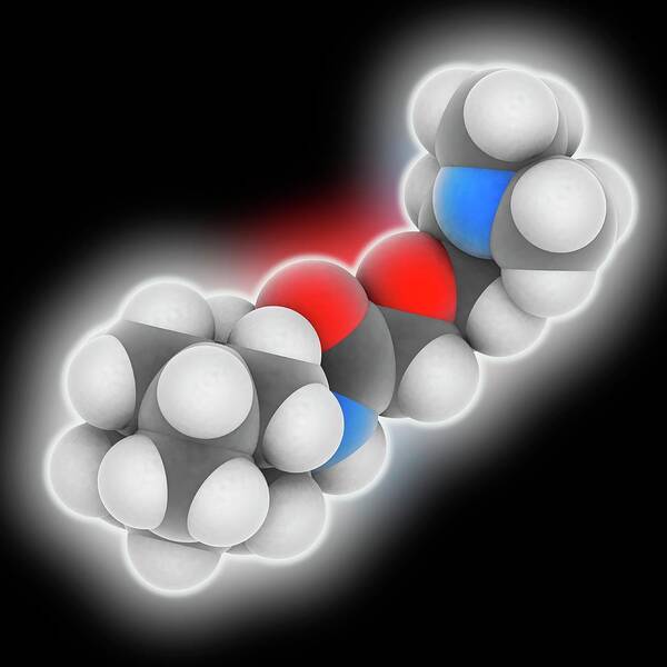 Antiviral Art Print featuring the photograph Tromantadine Drug Molecule #1 by Laguna Design