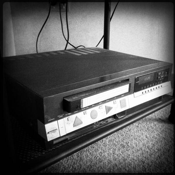 Aged Art Print featuring the photograph Video recorder #1 by Les Cunliffe