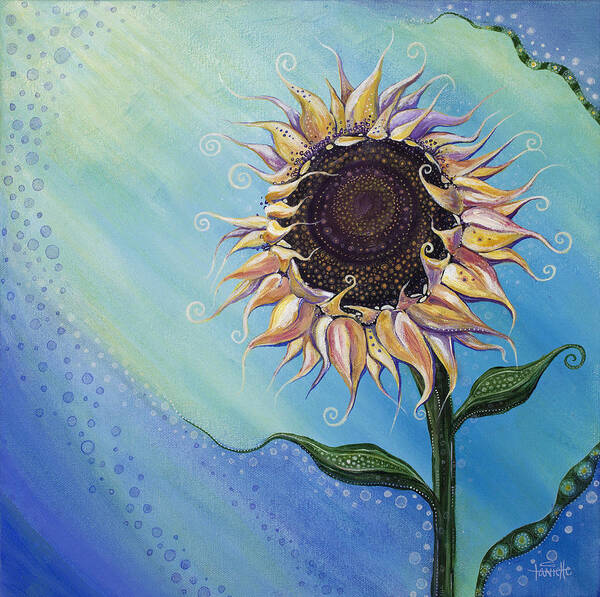 Floral Art Print featuring the painting You Are My Sunshine by Tanielle Childers