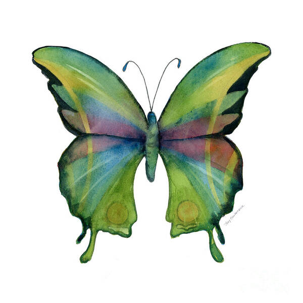 Prism Art Print featuring the painting 11 Prism Butterfly by Amy Kirkpatrick