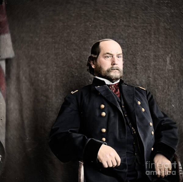 American Civil War Art Print featuring the photograph 16th Quarter Master General and brevet Major General by Celestial Images