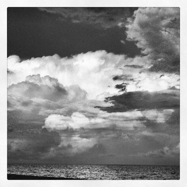 Ocean Art Print featuring the photograph Fort Lauderdale Clouds by Jillian Lane