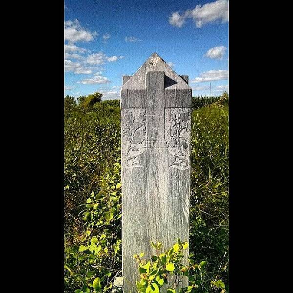 Cemetery Art Print featuring the photograph 1800's Tombstone by Aaron Kremer