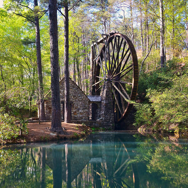Water Art Print featuring the photograph Berry College Rome GA - The Old Mill by Robert Stephens