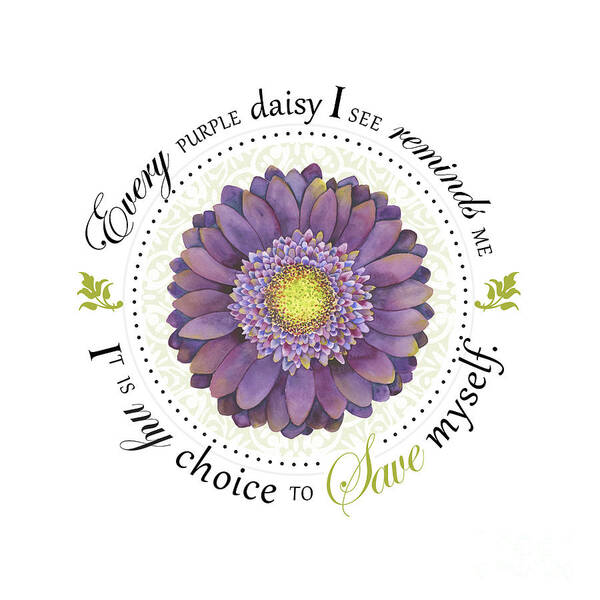 Affirmation Art Print featuring the digital art It's My Choice to Save Myself #1 by Amy Kirkpatrick