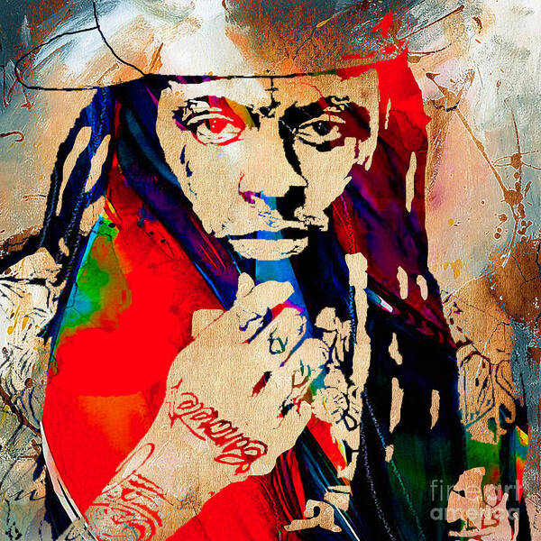 Lil Wayne Art Print featuring the mixed media Lil Wayne Collection #24 by Marvin Blaine