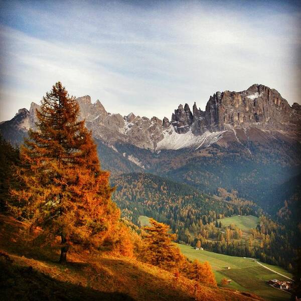 Dolomites Art Print featuring the photograph Rosengarten - Dolomites #3 by Luisa Azzolini