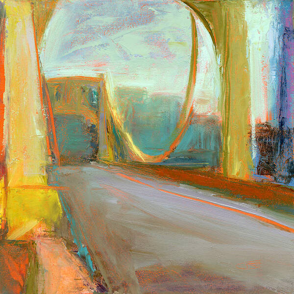 Bridges Art Print featuring the painting Untitled 608 by Chris N Rohrbach