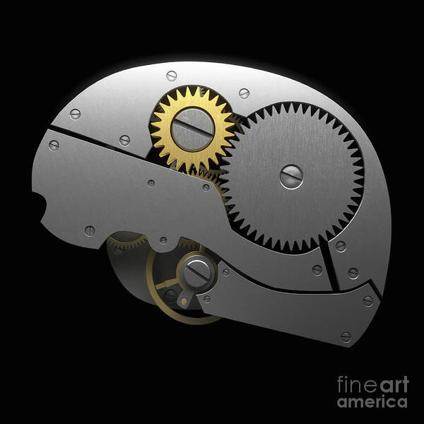Thought Art Print featuring the photograph Brain Mechanism #4 by Science Picture Co