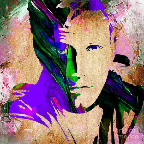 Ben Affleck Art Print featuring the mixed media Ben Affleck Collection #8 by Marvin Blaine