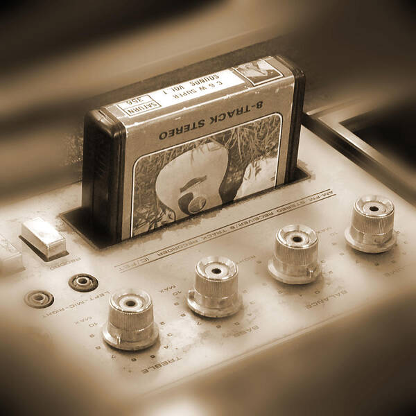 8-track Tape Player Art Print featuring the photograph 8-Track Tape Player by Mike McGlothlen