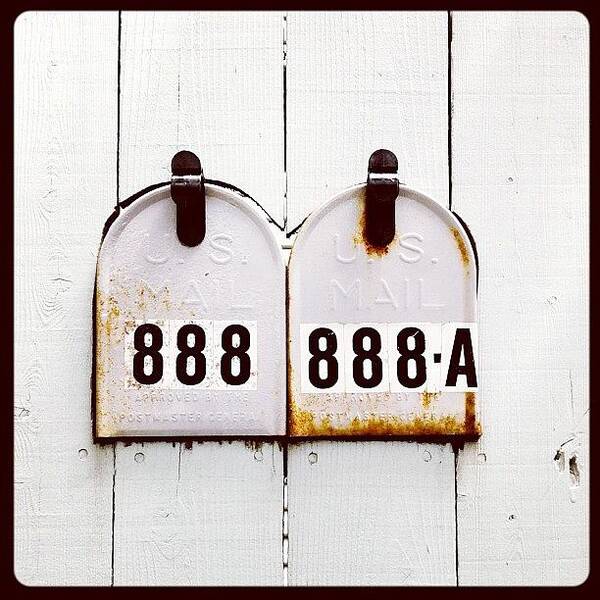 Wallnumbers Art Print featuring the photograph 888 by Julie Gebhardt