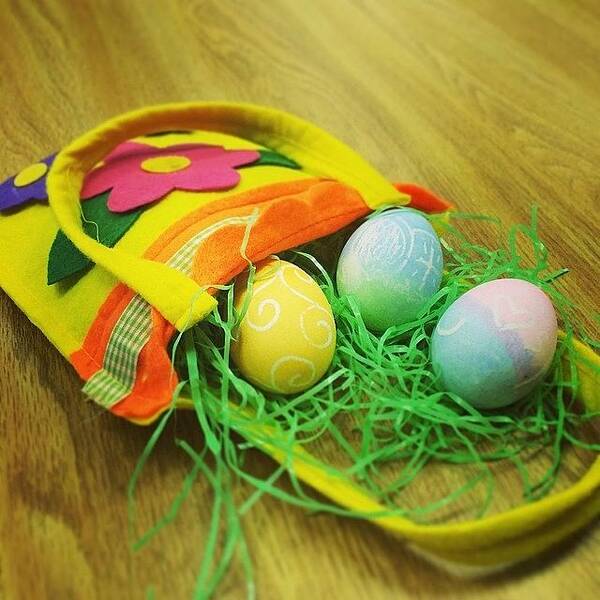 Emmanuelcollege Art Print featuring the photograph 8am Test. Dying Easter Eggs And Making by Crystal Dyer