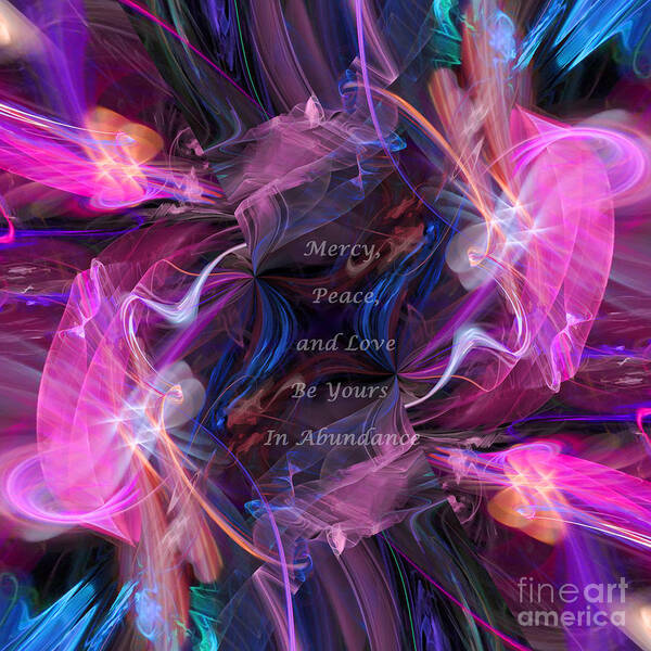 Jude 1:2 Art Print featuring the digital art A Blessing by Margie Chapman