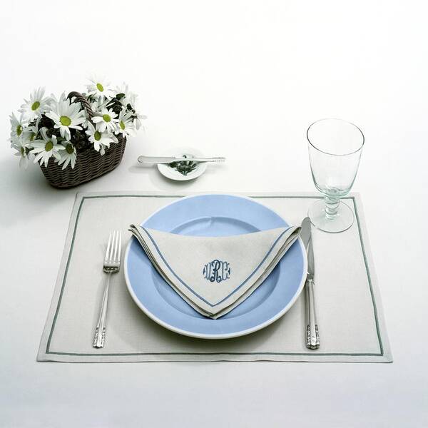 Utensils Art Print featuring the photograph A Blue Table Setting by Haanel Cassidy