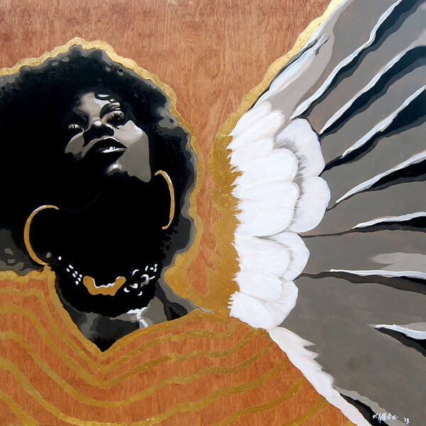 Angel Art Print featuring the painting A Natural Angel by Jerome White