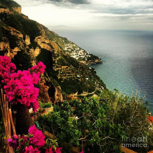 Amalfi Art Print featuring the photograph A View from Above by H Hoffman
