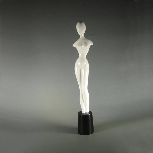 Woman Art Print featuring the sculpture Abstract Nude by Leslie Dycke
