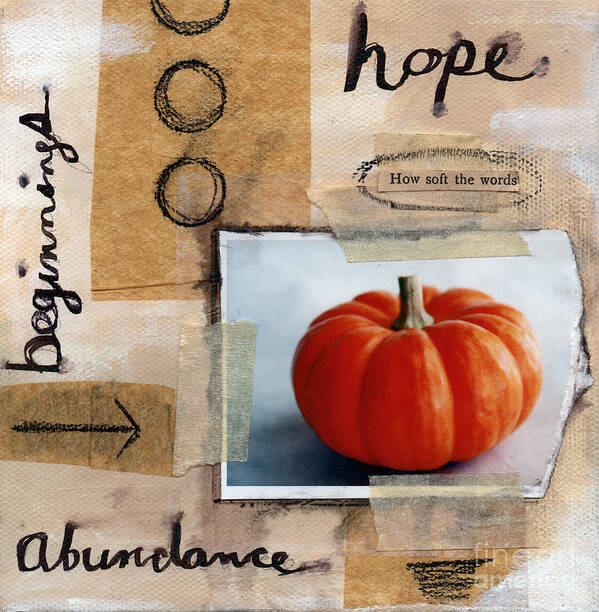 Pumpkin Art Print featuring the painting Abundance by Linda Woods