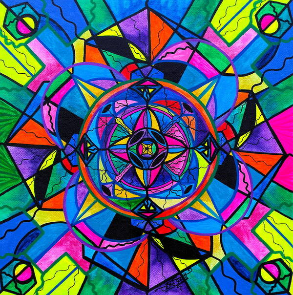 Vibration Art Print featuring the painting Activating Potential by Teal Eye Print Store