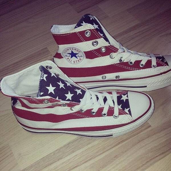 Toomany Art Print featuring the photograph And New Shoes #starsandstripes #usa by Leo Nie