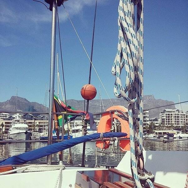 Tablemountain Art Print featuring the photograph At Least The View Is Good #capetown by Coral-Leigh Stuart-deLange