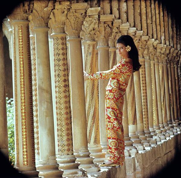 Fashion Art Print featuring the photograph Barbara Bach In Monreale by Henry Clarke