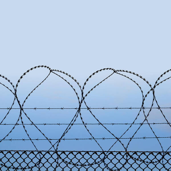 Security Art Print featuring the photograph Barbed wire by --zirko--