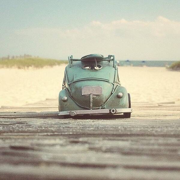 Etsy Art Print featuring the photograph Beach Bound { I Bought This Little Vw by Karyn Kelly