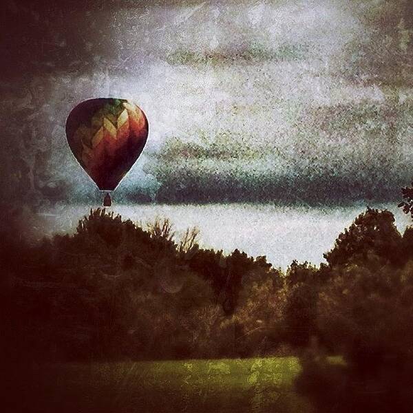 Beautiful Art Print featuring the photograph #beautiful #hotairballoon #balloon by Meeshi Sense