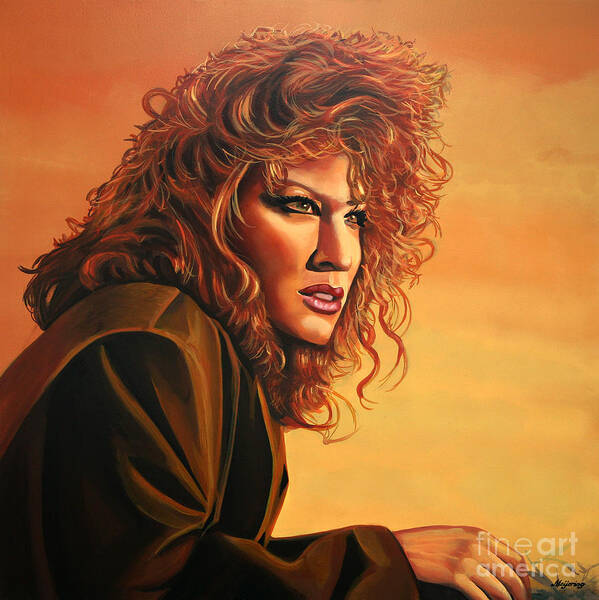 Bette Midler Art Print featuring the painting Bette Midler by Paul Meijering