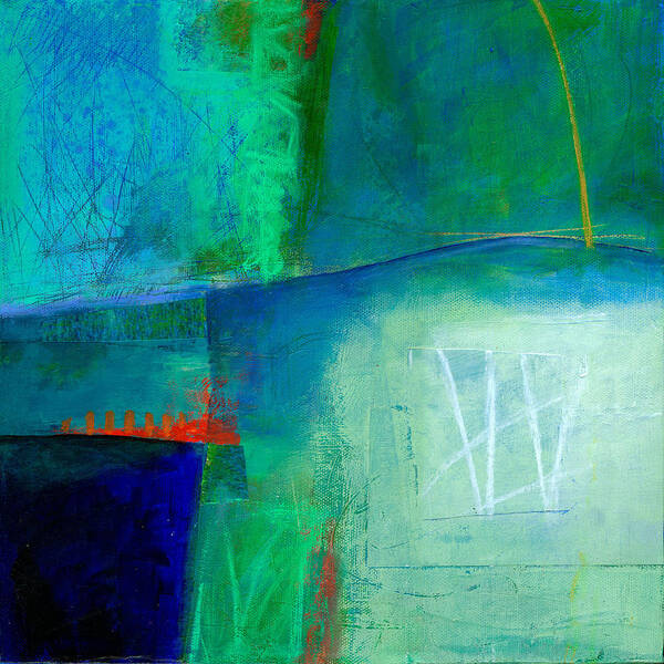 Blue Art Print featuring the painting Blue #1 by Jane Davies