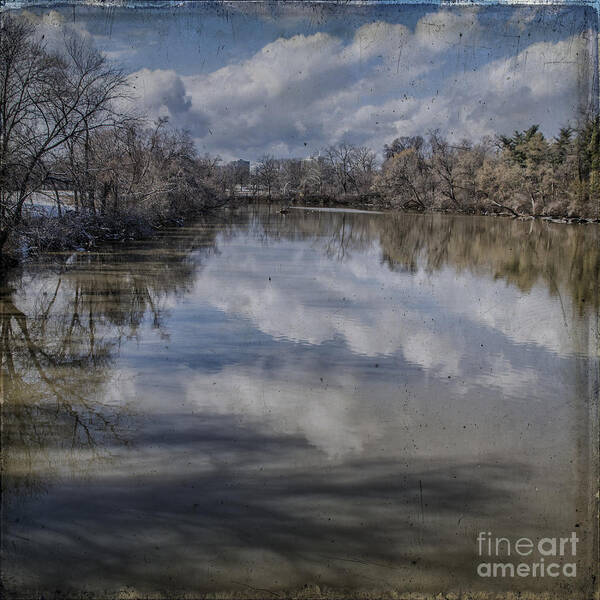 Boundary Channel Art Print featuring the photograph Boundary Channel Reflections by Terry Rowe