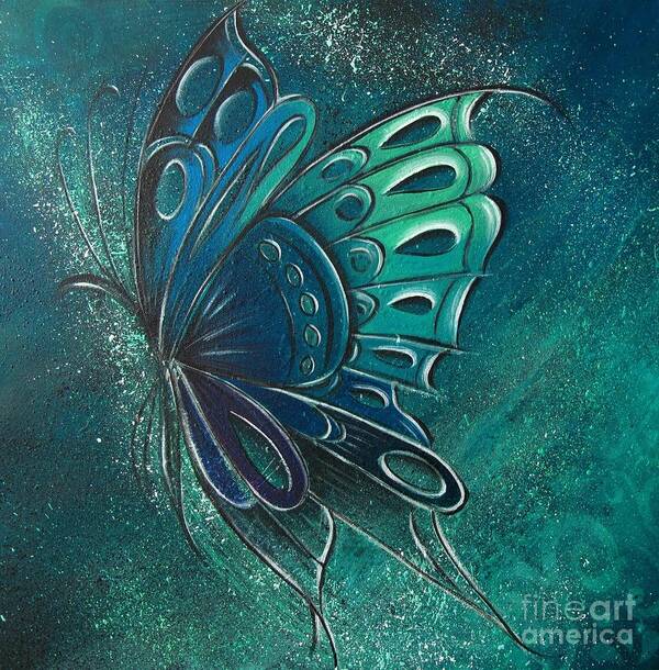 Reina Art Print featuring the painting Butterfly 2 by Reina Cottier