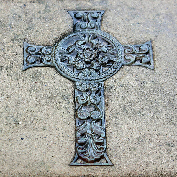 Celtic Art Print featuring the photograph Celtic Cross III by Suzanne Gaff