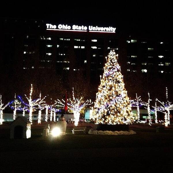 The Ohio State University Hospital Art Print featuring the photograph The Ohio State University by Brooke Wheeler