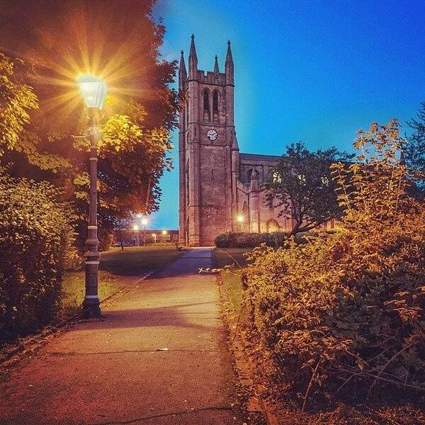 Love Art Print featuring the photograph Church In The Blue Hour, Stoke On Trent by Jenna Goodwin
