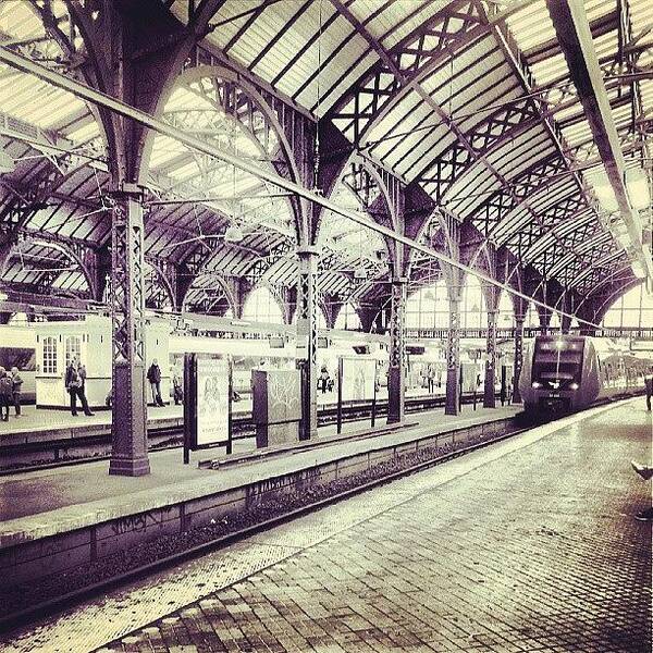 And Art Print featuring the photograph #copenhagen #central #station #denmark by Ole Back