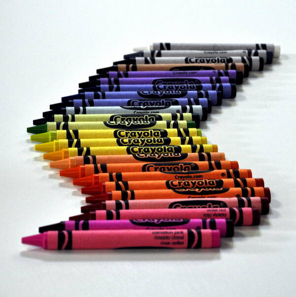  Art Print featuring the photograph Crayola Crayons by Jean Hutchison