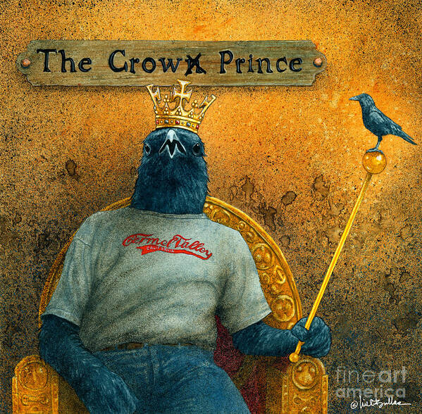 Will Bullas Art Print featuring the painting Crow Prince ... by Will Bullas