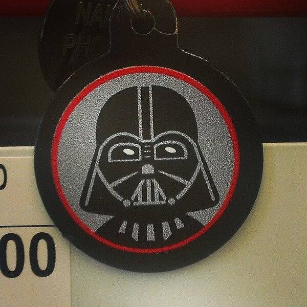 Starwars Art Print featuring the photograph #darthvader #dogtag #petco #starwars by Gary W Norman