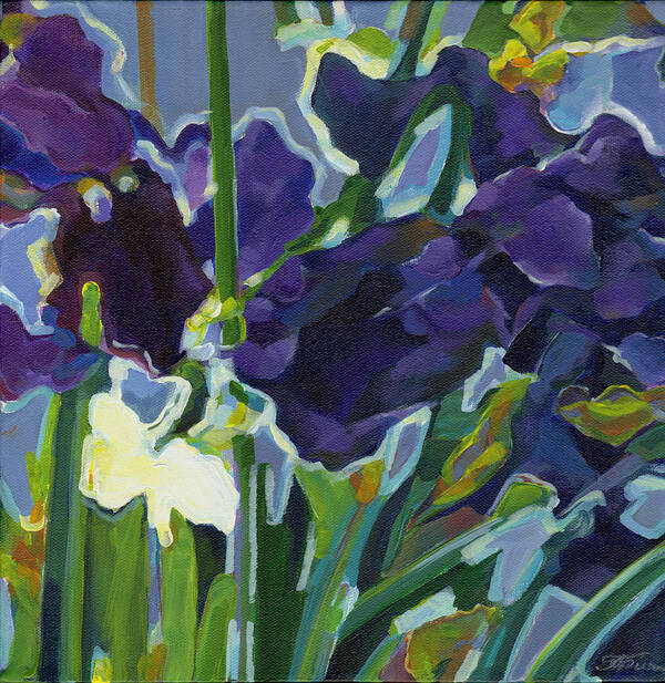 Tanya Filichkin Art Print featuring the painting Deep Purple by Tanya Filichkin